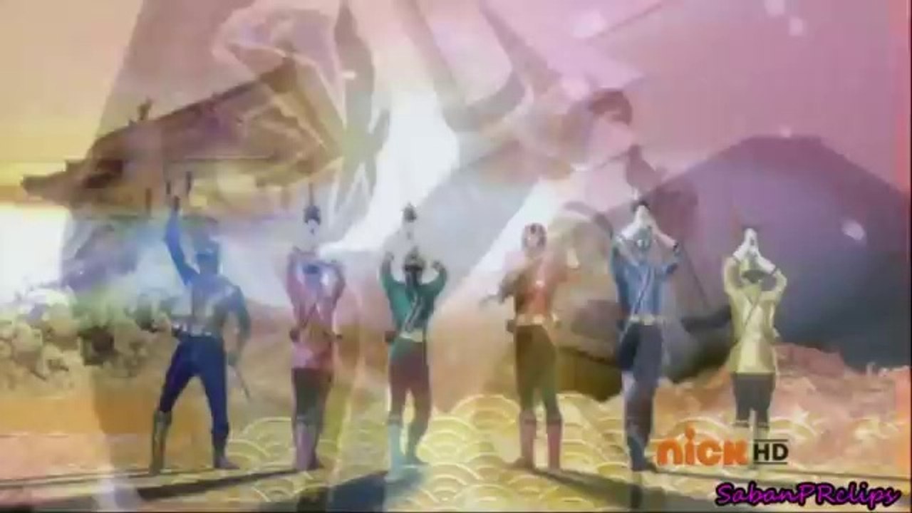 Power Rangers Samurai rangers morph