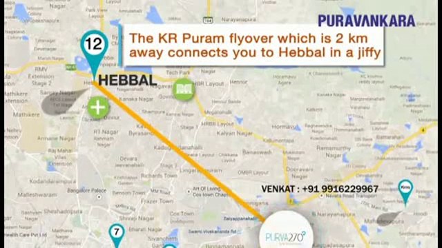 PURVA 270 Degree 2BHK & 3BHK Luxury Flats for sale in CV Raman Nagar WITH NO EMI UNTIL POSSESSION