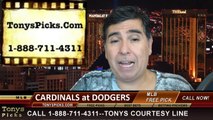 Free MLB Pick LA Dodgers vs. St Louis Cardinals Odds Prediction Preview 10-4-2014