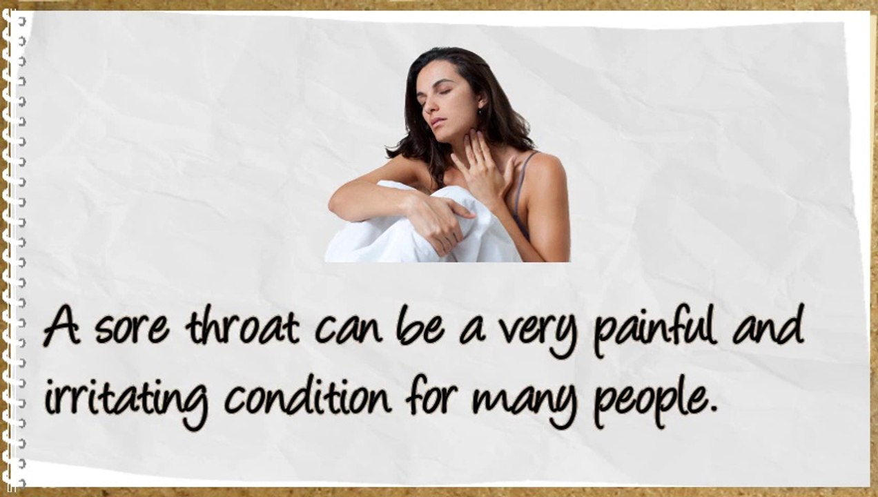 Get Rid Of Sore Throat