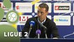 Conférence de presse FC Sochaux-Montbéliard - AJ Auxerre (0-0) : Olivier ECHOUAFNI (FCSM) - Jean-Luc VANNUCHI (AJA) - 2014/2015