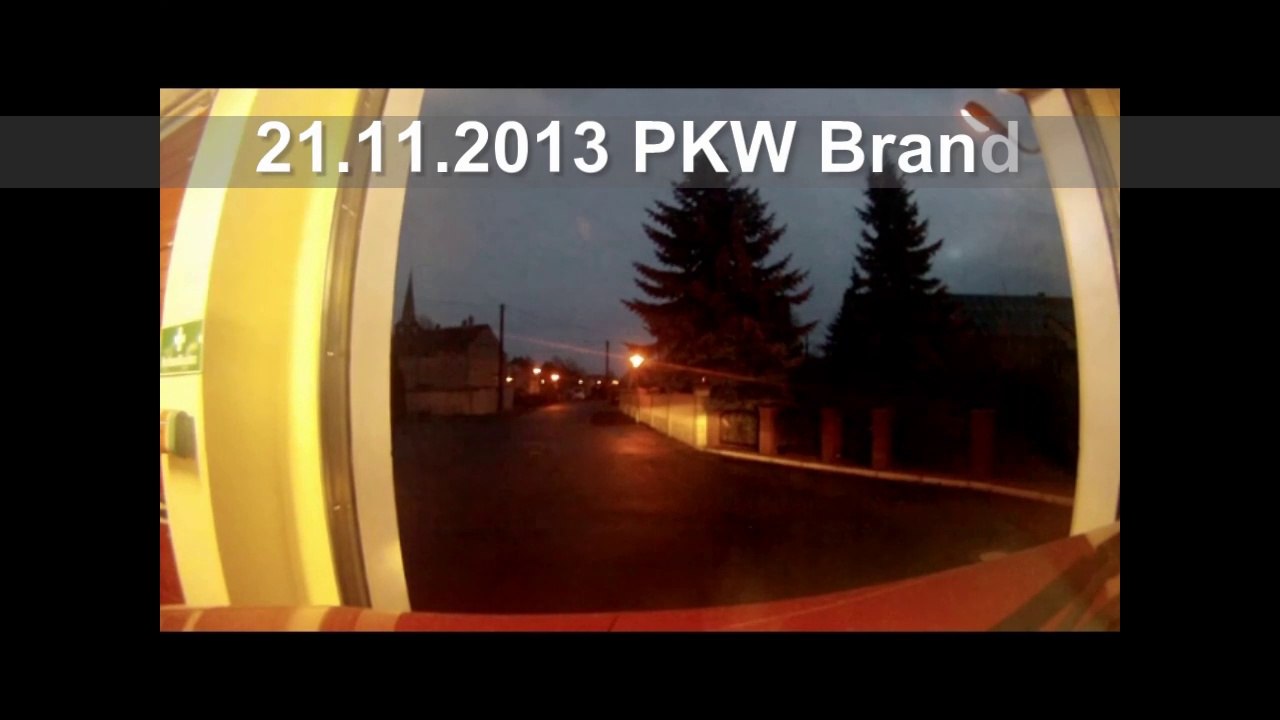 Einsatzfahrt PKW Brand 2013