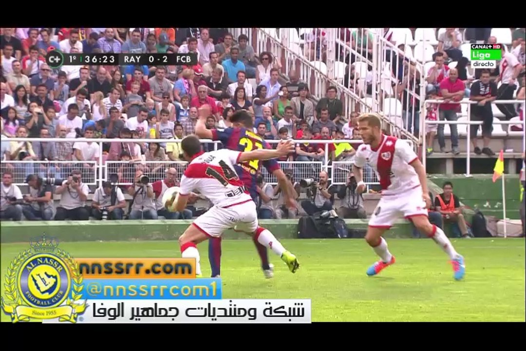 هدف #برشلونة الثاني ضد #رايو_فاليكانو 2-0 | #نيمار