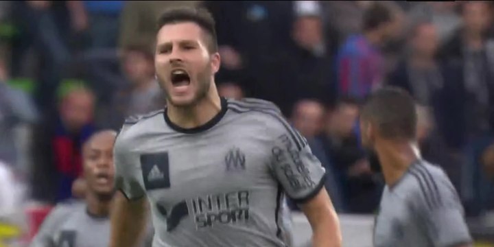 le but de la victoire d'André-Pierre Gignac dans les arrêts de jeu de Caen - Marseille