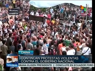 China: miles de jóvenes continúan sus protestas en Hong Kong