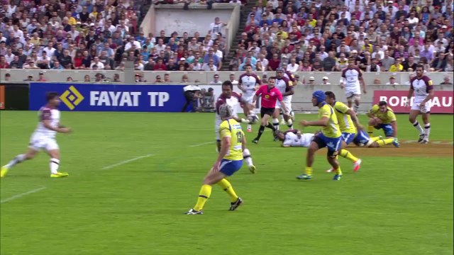 TOP14 - Bordeaux-Clermont: Essai Romain Lonca (BOR) - J8 - Saison 2014/2015