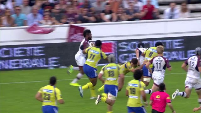 TOP14 - Bordeaux-Clermont: Essai Metuisela Talebula (BOR) - J8 - Saison 2014/2015