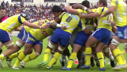 TOP14 - Bordeaux-Clermont: Essai Clément Maynadier (BOR) - J8 - Saison 2014/2015