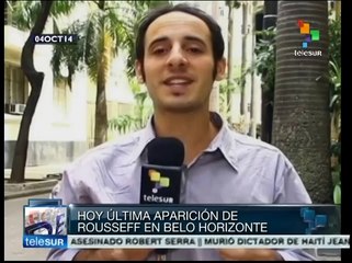 Brasil: a un día de la elección Rousseff lidera la intención de voto