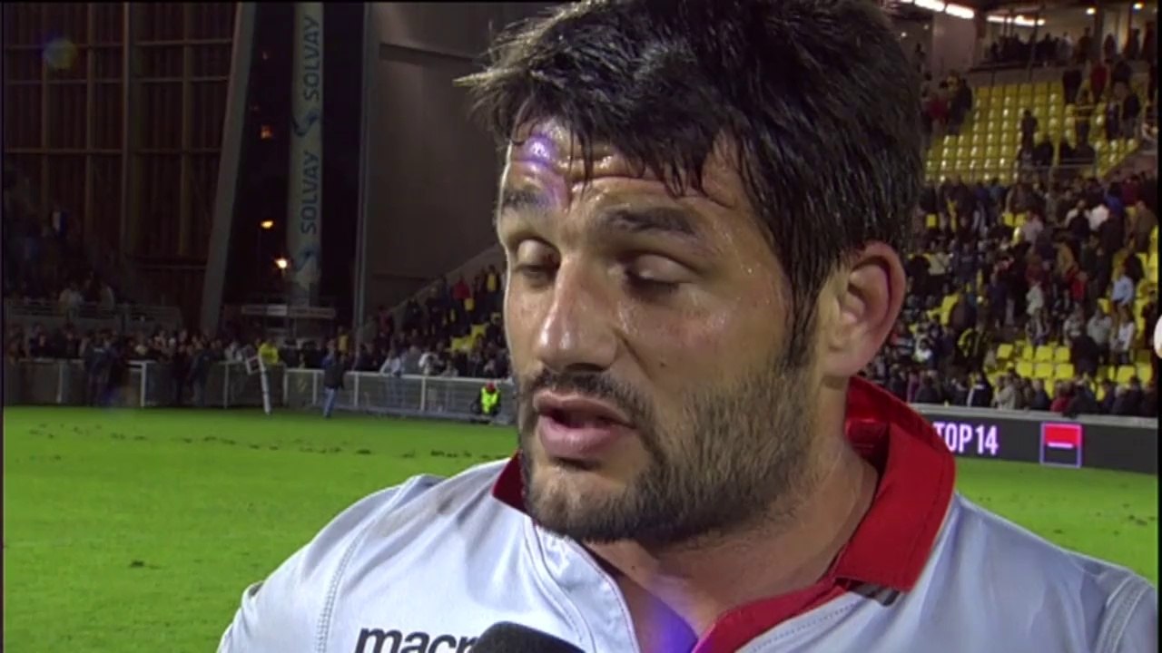 TOP14 - Racing-Lyon: Interview Fabrice Estebanez (LYO) - J5 - Saison 2014/2015