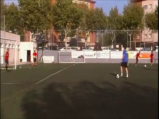 Calentamiento porteros antes del partido 2