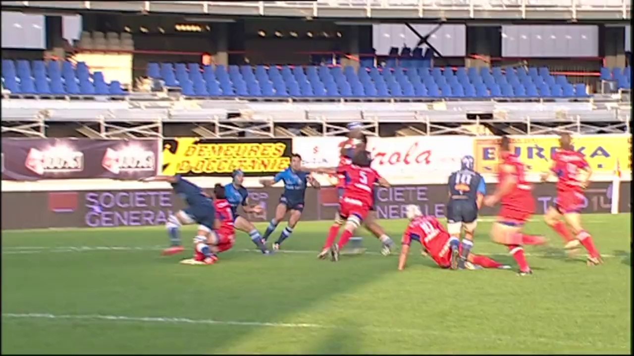 TOP14 - Castres-Grenoble: Essai Rémi Lamerat (CAS) - J8 - Saison 2014/2015