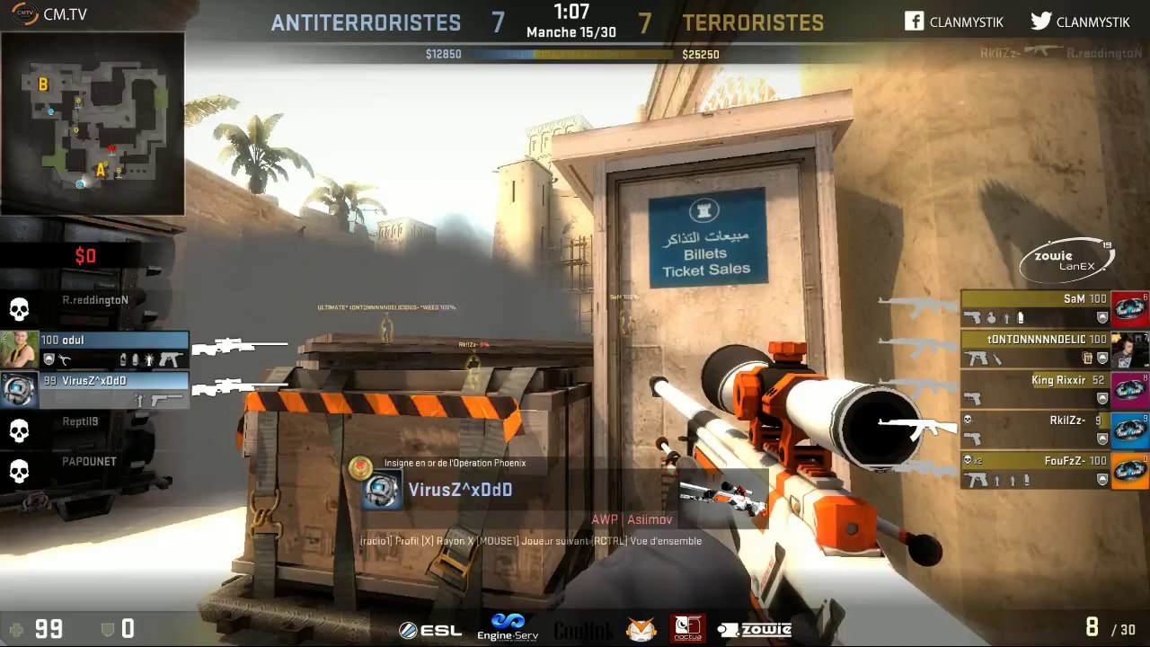 NeXus-Experience vs zE RebeLLz cRew Cup ESL ZowieLaneX (Demi-Finales )