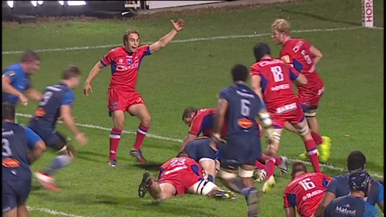TOP14 - Castres-Grenoble: Essai Thomas Combezou (CAS) - J8 - Saison 2014/2015