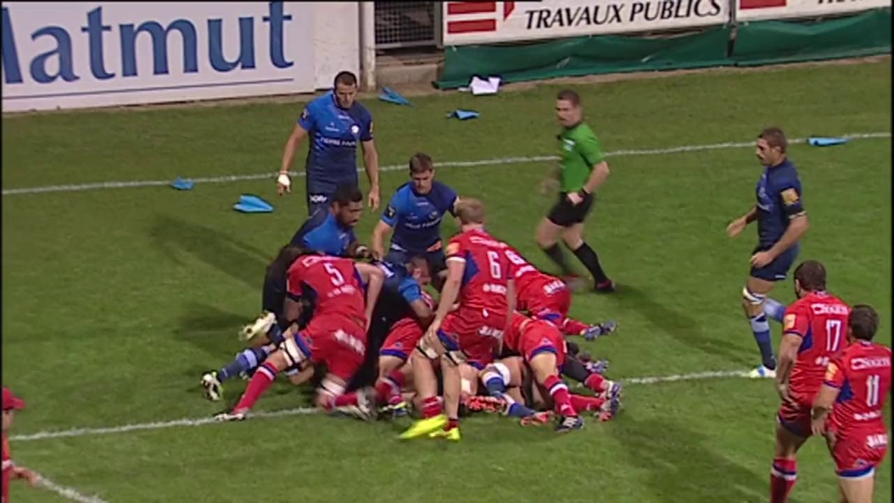 TOP14 - Castres-Grenoble: Essai Anthony Hegarty (GRE) - J8 - Saison 2014/2015