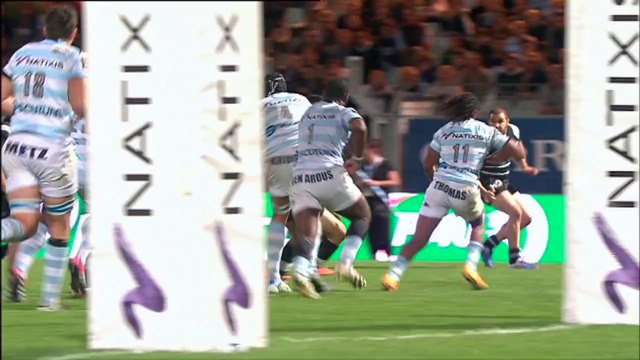 TOP14 - Racing-Brive: Essai Louis Acosta (BRI) - J8 - Saison 2014/2015