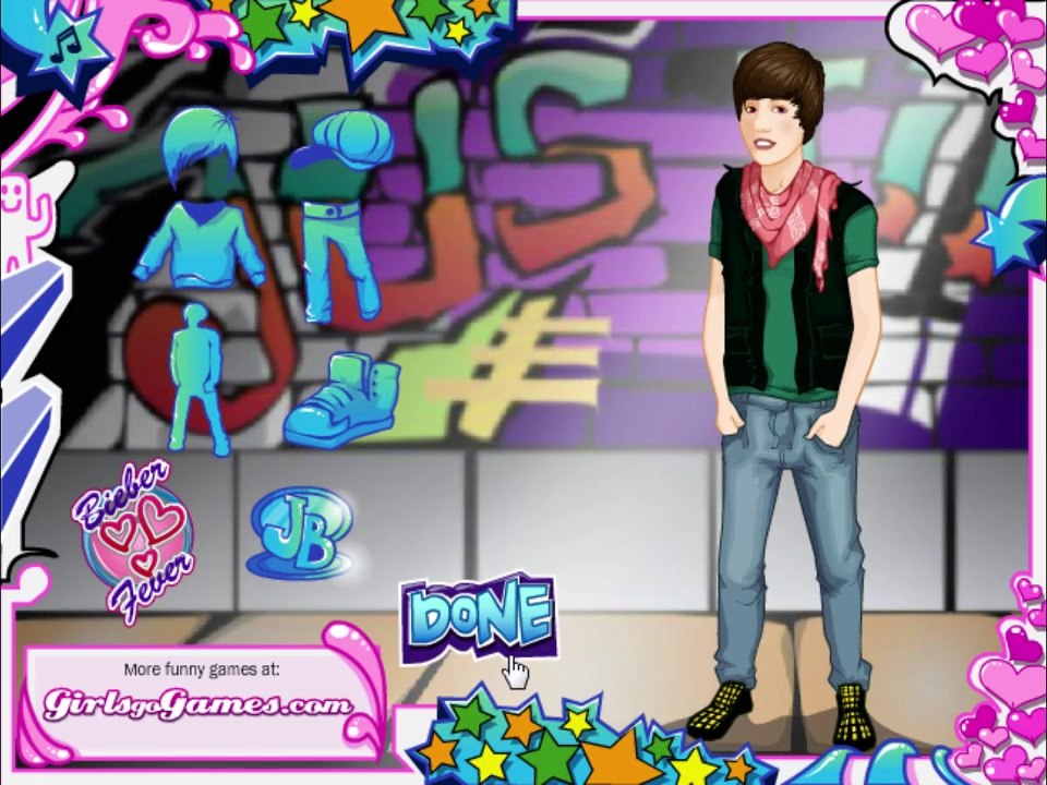 Justin Bieber Dress Up Let's Play / PlayThrough / WalkThrough Part