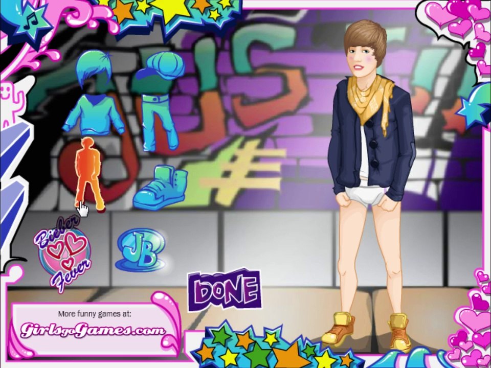 Justin Bieber Dress Up Let's Play / PlayThrough / WalkThrough Part