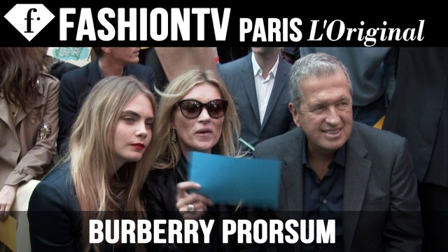 Cara Delevingne, Kate Moss & Olivia Palermo at Burberry Spring 2015 | London Fashion Week |FashionTV