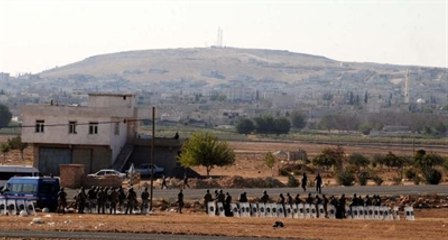 Tepesinde Tank Görülen Kobani'de Şiddetli Patlamalar