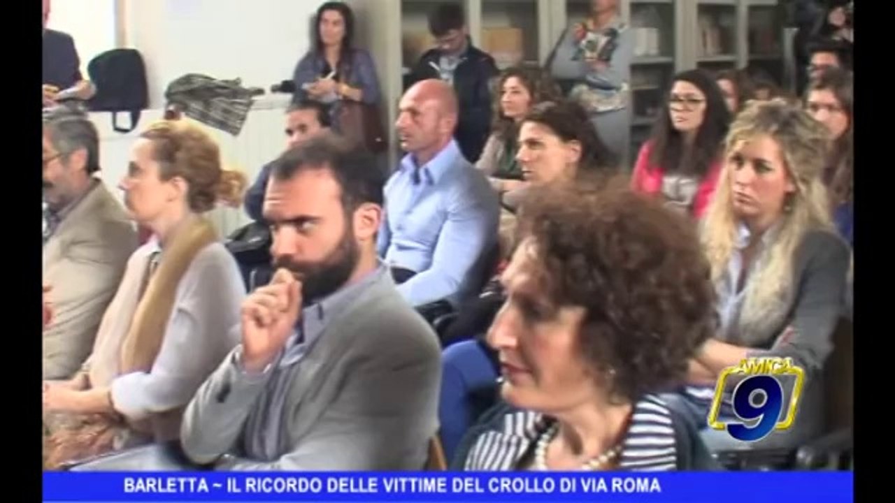 BARLETTA | Il ricordo delle vittime del crollo di via Roma