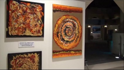 ARTIST ALI ABDALLAH AT KATARA ARTFAIR SECOND EDITION APRIL 2013 (HD)