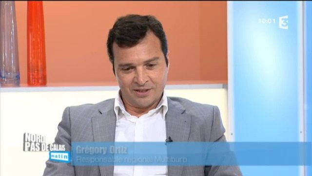 Le Spot Multiburo espace de coworking à Lille et Grégory Ortiz Directeur Marketing du groupe Multiburo invités de France 3 Nord Pas de Calais