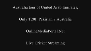 Only T20I: Pakistan v Australia at Dubai (DSC), Oct 5, 2014