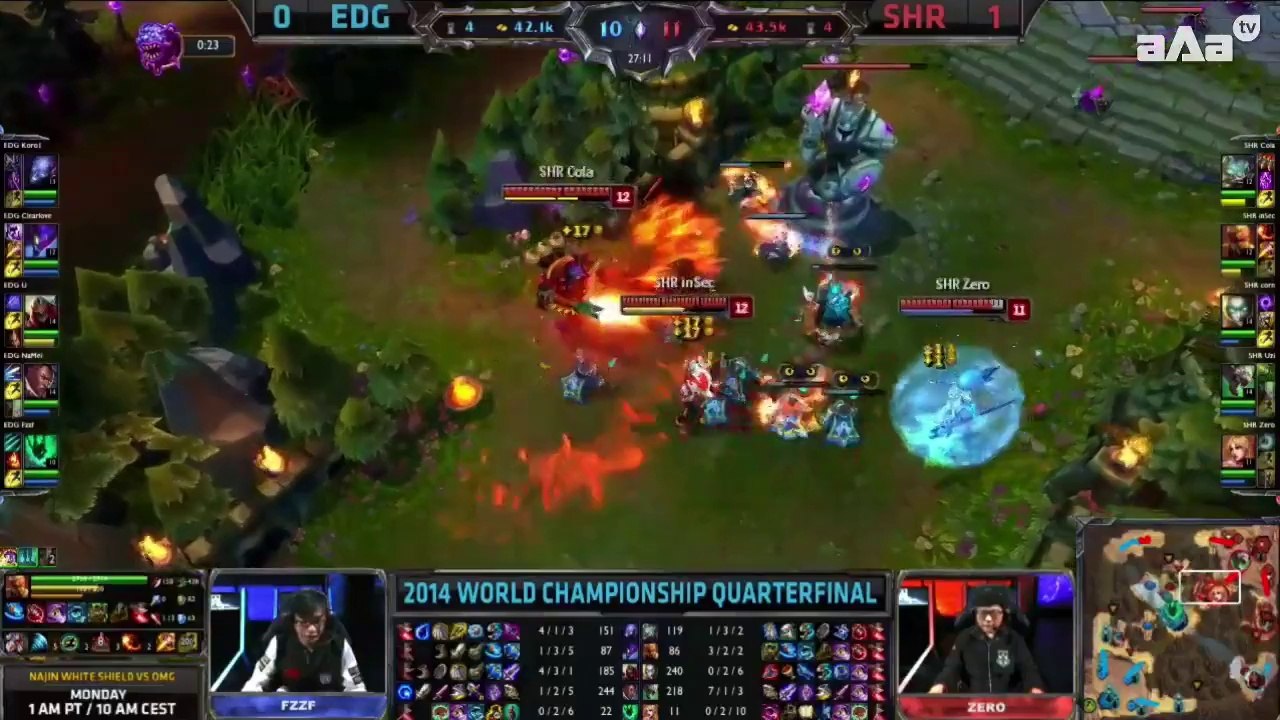 S4WC 1/4 - SHR vs EDG - Game 2 - League of Legends