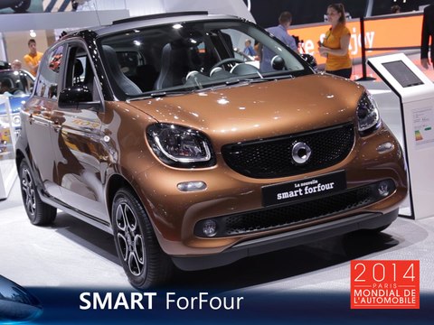 La Smart Forfour en direct du Mondial de l'Auto 2014