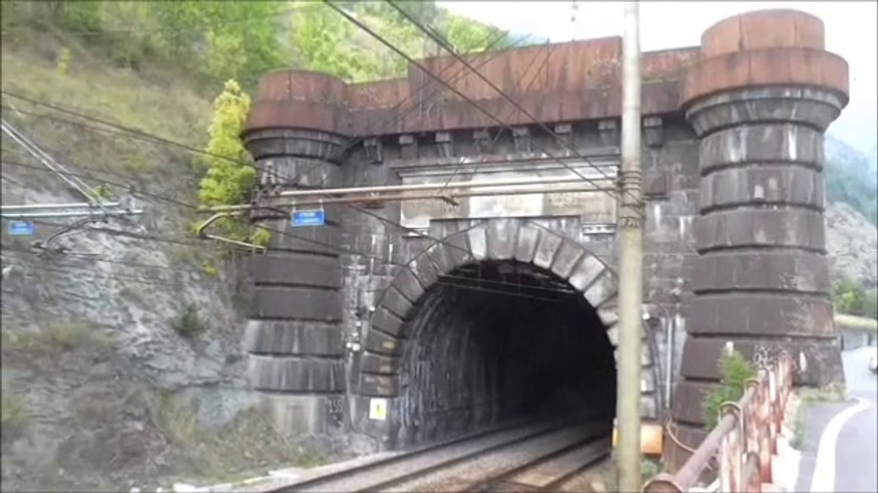 Le tunnel ferroviaire du Fréjus vu du coté italien