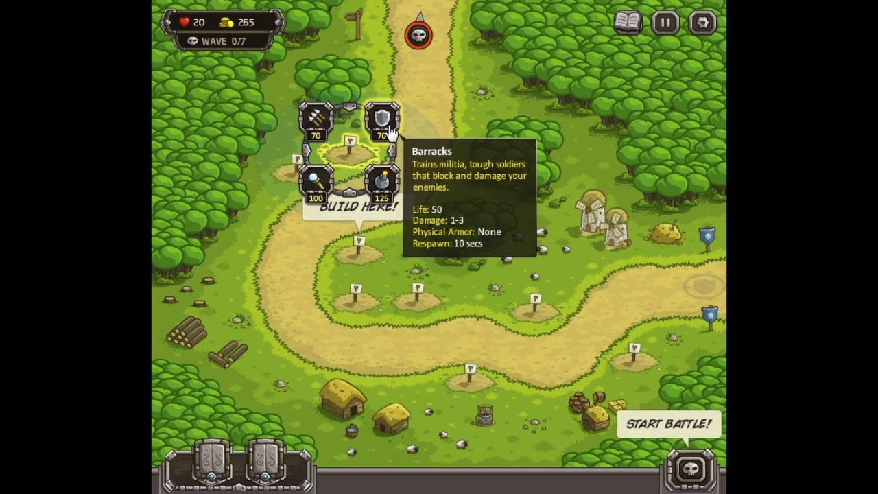 Kingdom Rush Let's Play / PlayThrough / WalkThrough Part