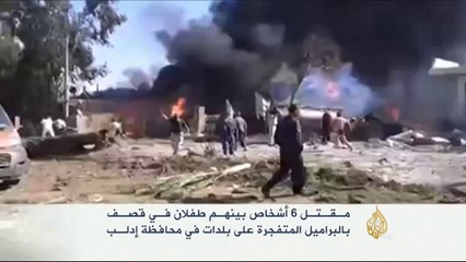 حرائق في حي جوبر بالعاصمة دمشق جراء القصف