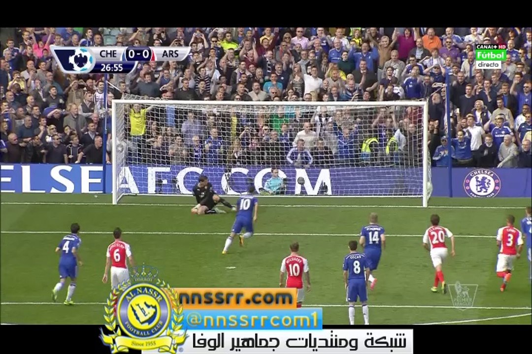 الهدف الاول لصالح #تشيلسي ضد#ارسنال1- 0#هازارد