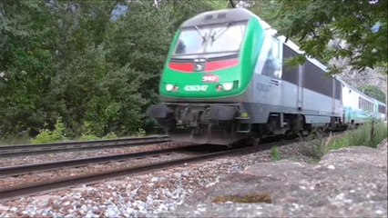 BB36000 : A l'entrée de la gare de Modane en Maurienne