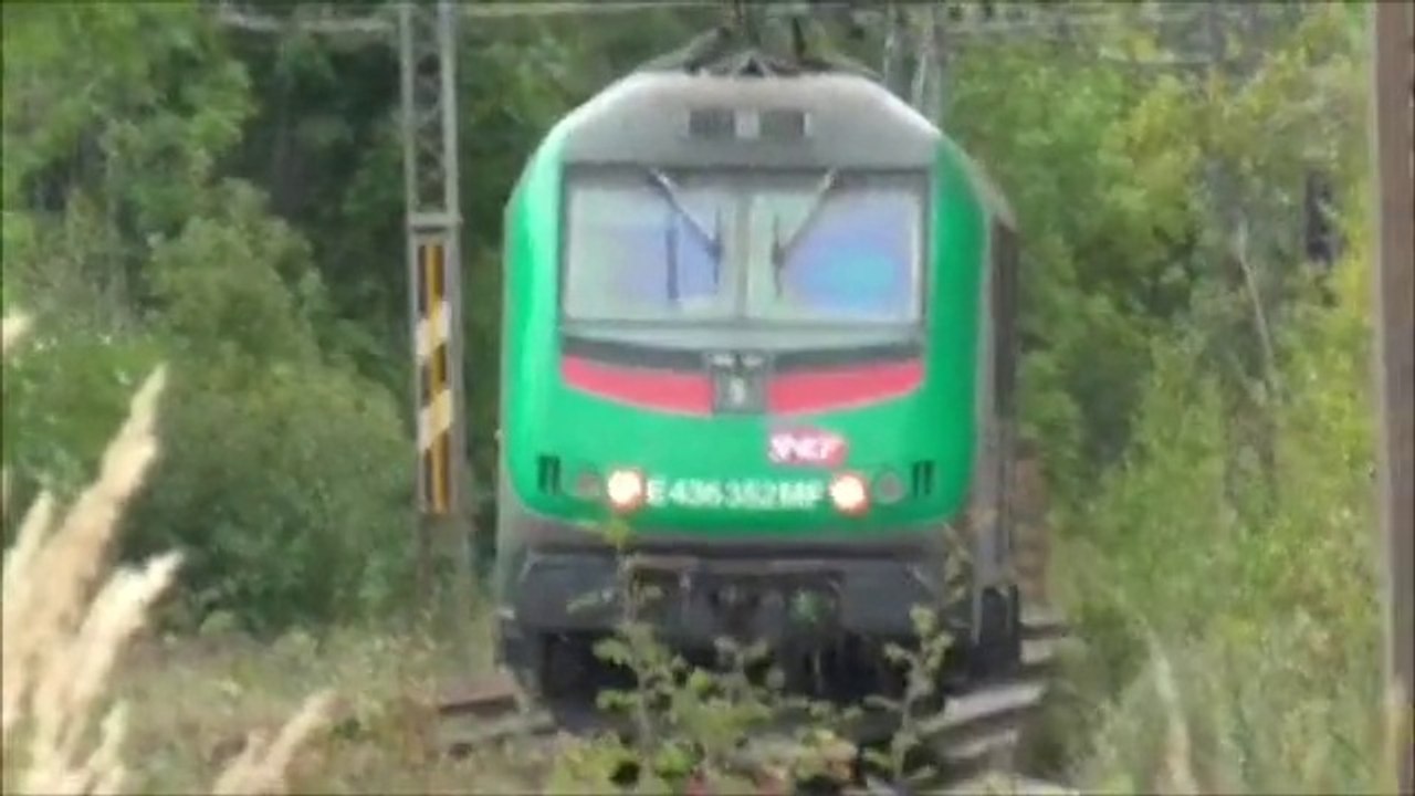 BB36000 : Descente de la E436352 au dessus de Modane en Maurienne