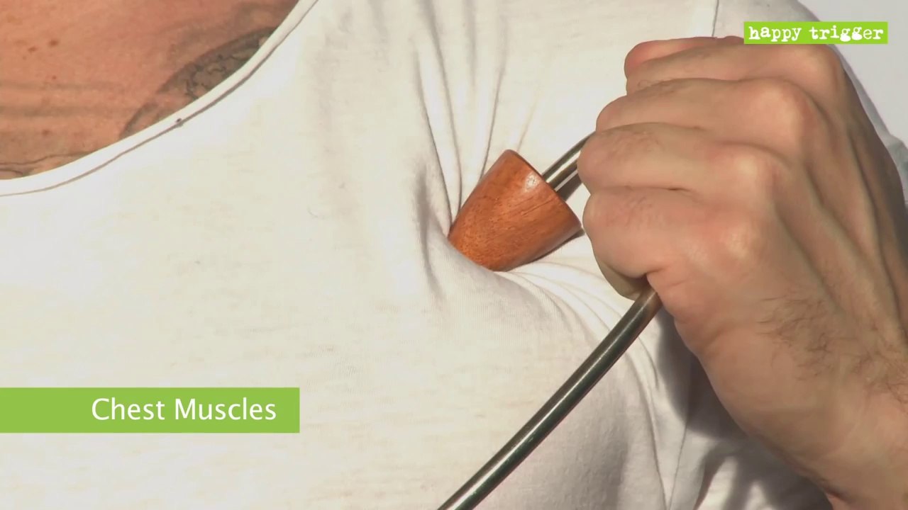 Happy Trigger Massage Tool Chest muscles, www.happytriggerus.com