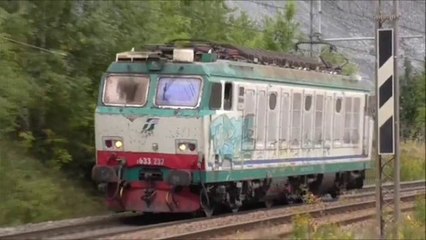 E633 Trenitalia : Au dessus de Modane en Maurienne