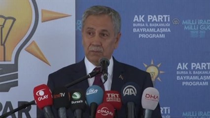 Arınç: "Başka Bir Derdimiz Yok Mu"