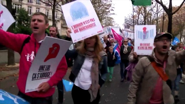 Grosse mobilisation de La Manif pour tous à Paris et Bordeaux
