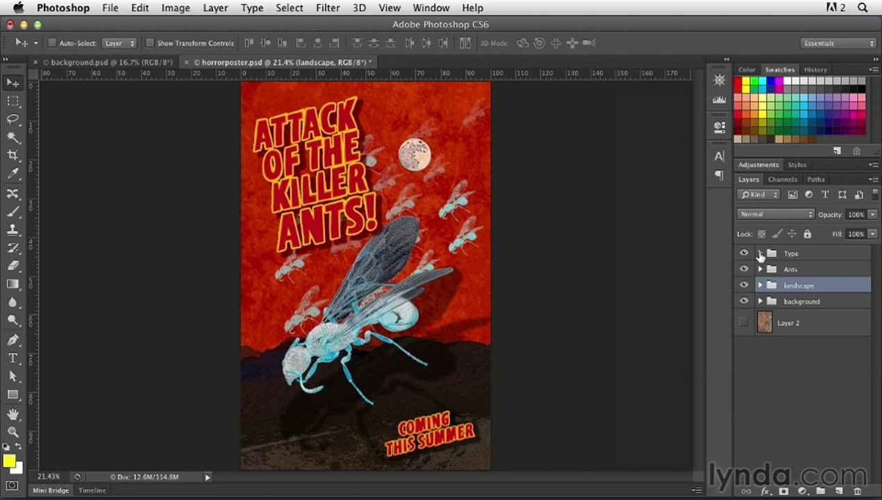0201-Preparing the background with layer masks and textures
