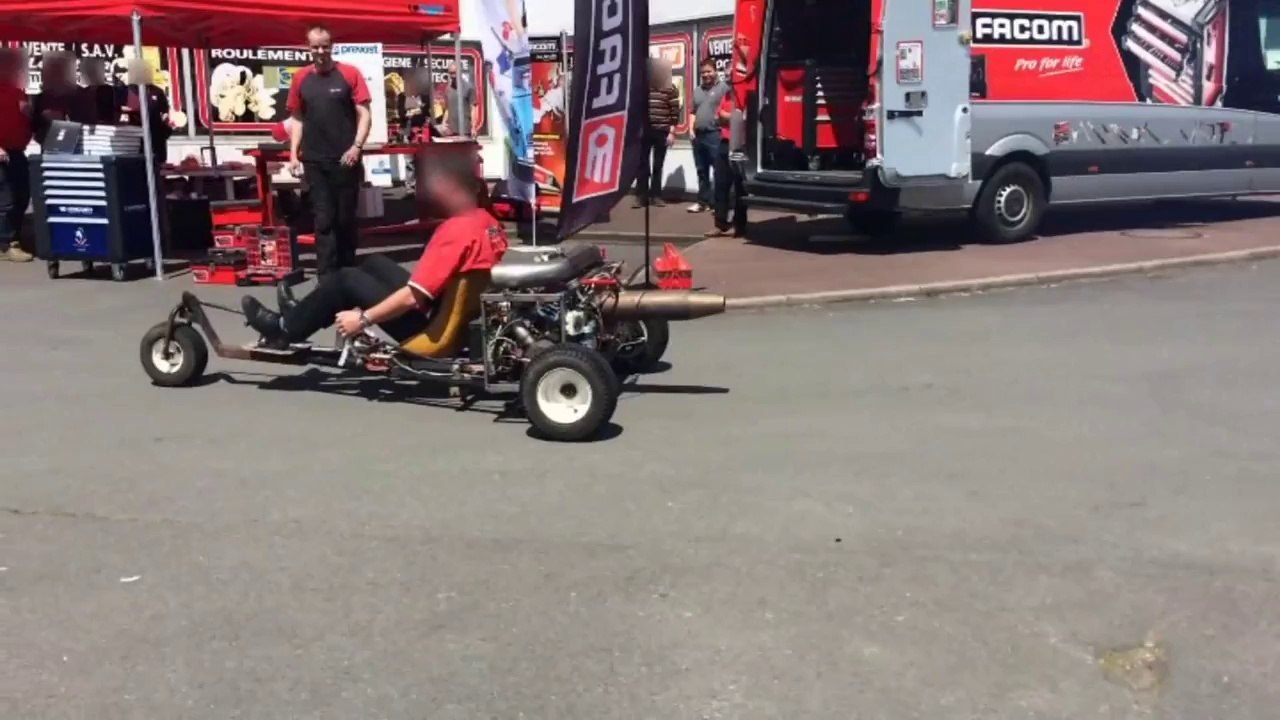 Turboreacteur artisanal /homemade turbojet part16.Essai du char a voile