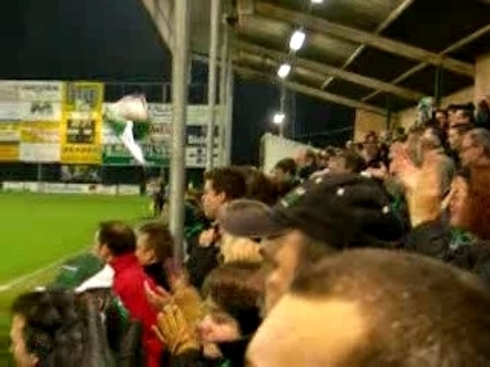 Virton - Union : Joie après le 1er but