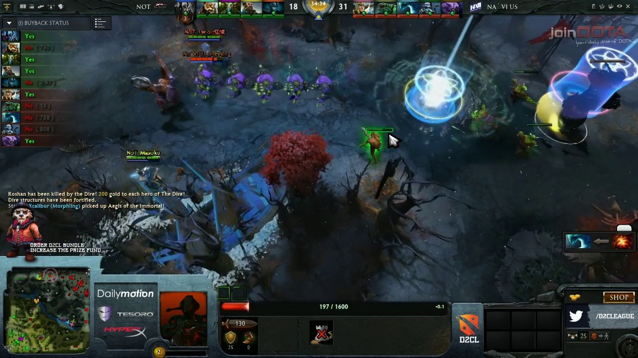 Na'Vi US vs NoT Game 1 - Dota 2 Champions League @TobiWanDOTA