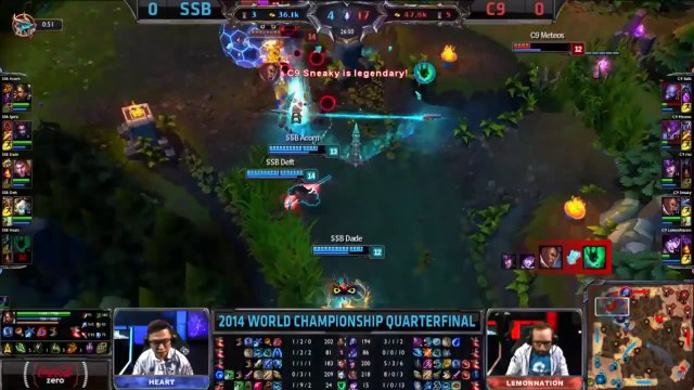 Sneaky claque un quadrakill contre Samsung - League of legends