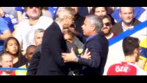 FIGHT: Arsene Wenger & Jose Mourinho Clash During Chelsea Vs Arsenal