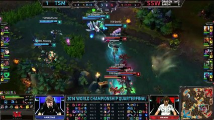 Le fameux pentakill d'Imp vs TSM - League of legends