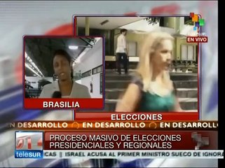 Brasil: Observadores electorales siguen visitando centros de votación