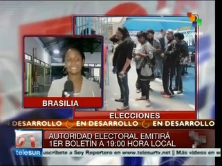 Cierra mesa electoral ubicada en Centro Educacional Sigma de Brasilia
