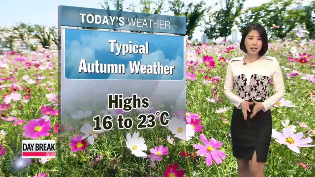 Cool autumn day ahead under mostly sunny skies